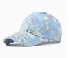 Flowers Denim Baseball Cap Hat