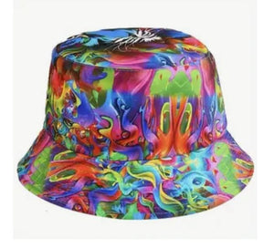 Bucket Hat Multi Color Cat