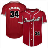 Baseball Jersey Full-Button Sublimation Custom Printed