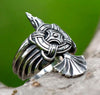 Odin Raven Viking Wrap Ring Stainless Steel