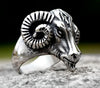 Ram Head Viking Ring Stainless Steel